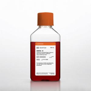 Corning 500 mL DMEM (Dulbeccos Modification of Eagles Medium) [+] 4.5 g/L glucose, L-glutamine [-] sodium pyruvate 10-017-CV