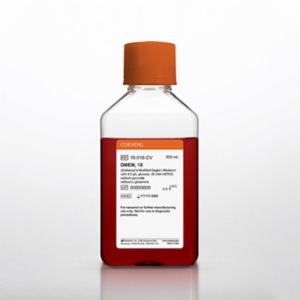 Corning 500 mL DMEM (Dulbeccos Modification of Eagles Medium) [+] 4.5 g/L glucose, 25 mM HEPES, sodium pyruvate [-] L-glutamine 15-018-CV