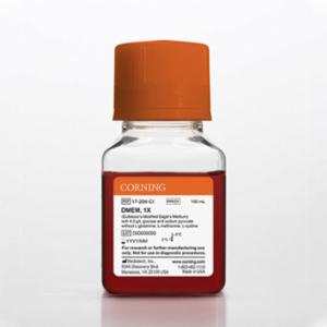 Corning 100 mL DMEM (Dulbeccos Modification of Eagles Medium) [+] 4.5 g/L glucose and sodium pyruvate [-] L-glutamine, L-methionine, L-cystine 17-204-CI