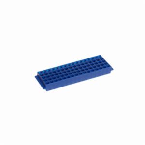 Heathrow Scientific LLC 80-Well Microtube Rack, Blue HS29025B