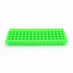 Heathrow Scientific LLC 80-Well Microtube Rack, Green HS29025C