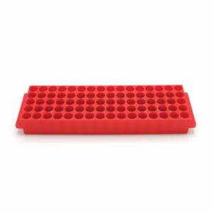 Heathrow Scientific LLC 80-Well Microtube Rack, Red HS29025J