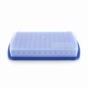 Heathrow Scientific LLC 96-Well Reversible Tube Rack, Blue HS2345C