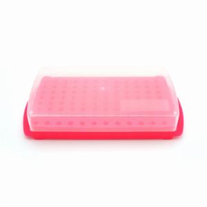 Heathrow Scientific LLC 96-Well Reversible Tube Rack, Pink HS2345E