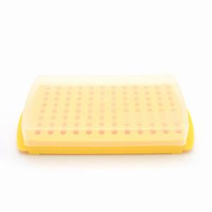 Heathrow Scientific LLC 96-Well Reversible Tube Rack, Yellow HS2345F