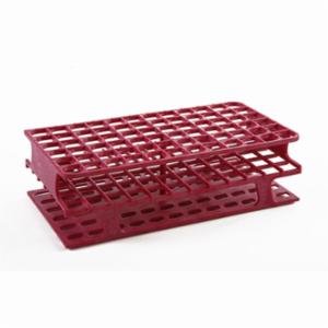 Heathrow Scientific LLC OneRack® Tube Rack Full POM 13mm 72-Place, Magenta HS27511D