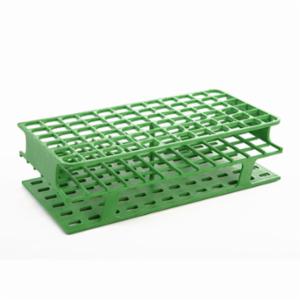 Heathrow Scientific LLC OneRack® Tube Rack Full POM 16mm 72-Place, Green HS27512C