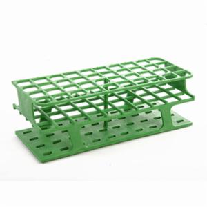 Heathrow Scientific LLC OneRack® Tube Rack Full POM 20mm 40-Place, Green HS27513C