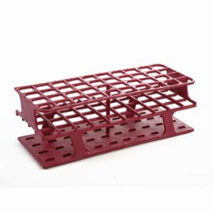 Heathrow Scientific LLC OneRack® Tube Rack Full POM 20mm 40-Place, Magenta HS27513D