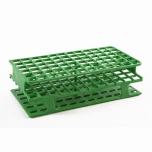 Heathrow Scientific LLC OneRack® Tube Rack Full POM 25mm 40-Place, Green HS27514C