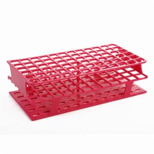 Heathrow Scientific LLC OneRack® Tube Rack Full PP 16mm 72-Place, Magenta HS27552D