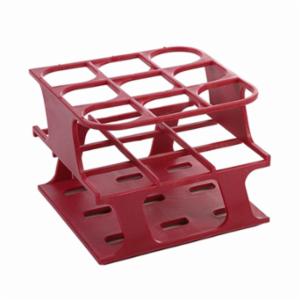 Heathrow Scientific LLC OneRack® Tube Rack Half POM 30mm 9-Place, Magenta HS27505D