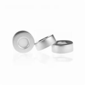 LabPRO QuickFit Open Top Bi-Metallic Crimp Cap 20mm, 20mm Natural PTFE/White Silicone Septa, 1000pcs/ctn LPQV5140