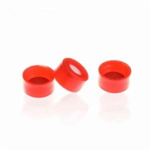 LabPRO QuickFit 9-425 Open Top Ribbed Screw Cap 9mm, Red PTFE/White Silicon/Red PTFE Septa,10000pcs/ctn LPQV5119