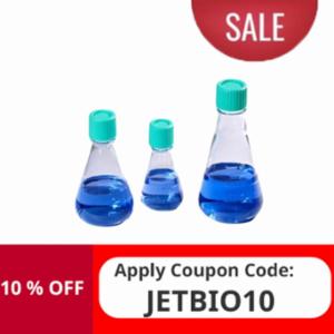 Jetbio Erlenmeyer Flasks, Vent, PC, Non-treated,Dnase/Rnase free, Non-pyrogenic, 250ml TAB002250