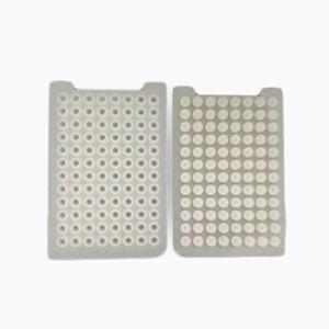 Biologix 96 Square Deep Well Silicone Sealing Mat, Can be Punctured, 02-1196