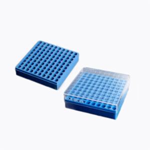 Biologix Cryoking, 1 inch Box, PC,10x10, 3 Pieces/Bag, 2 Bags/Pack, 2 Packs/Case-normal rack with 1,2,3.. from the cut corner. 98-0113