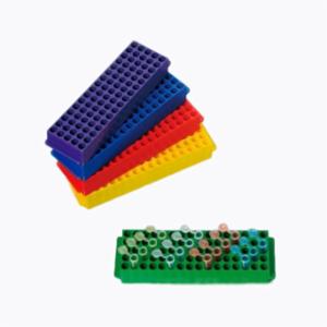 Biologix, Microtube Racks, PP, 80-wells, Non-Sterile, Assorted Colors, 90-8009