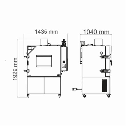 Binder Series LIT MK - Battery test chambers Battery test chambers with safety equipment for rapid temperature changes LIT MK 240 400V 9020-0402