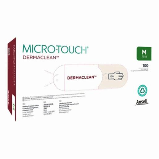 Ansell Glove Latex Dermaclean PF Large, 100 Items ANSE4576-L