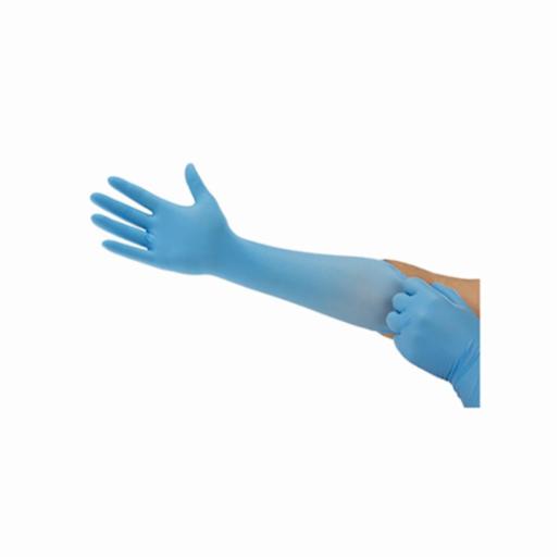Ansell Glove Microflex Nitr.Blue 400mm 6.5-7, 100 Items ANSE93-243/6.5-7