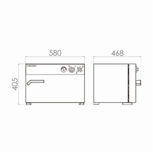 Binder Series E Classic.Line - Drying and heating chambers with mechanical adjustment E 28 230V  9010-0001