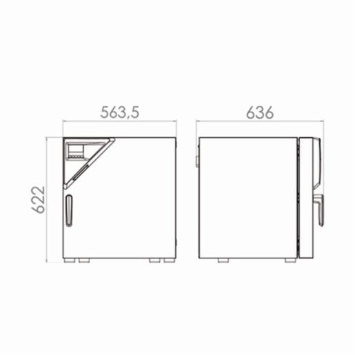 Binder Series ED Avantgarde.Line - Drying and heating chambers with natural convection ED 56 9010-0333