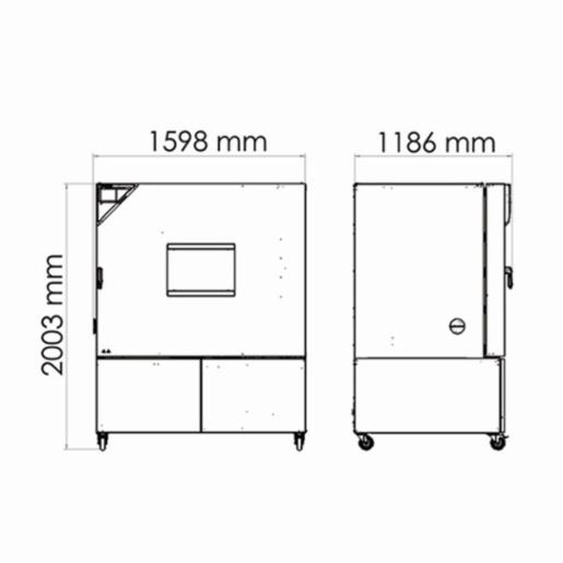 Binder Series MKFT - Dynamic climate chambers for rapid temperature changes with humidity control and extended low temperature range MKFT 720 480V-C  9020-0360