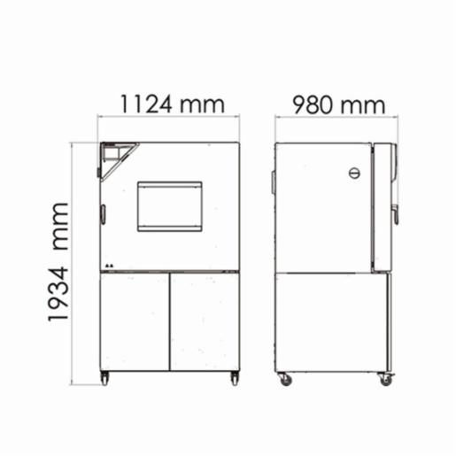 Binder Series MKFT - Dynamic climate chambers for rapid temperature changes with humidity control and extended low temperature range MKFT 240 480V-C 9020-0361