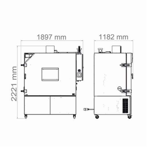 Binder Series LIT MK - Battery test chambers Battery test chambers with safety equipment for rapid temperature changes LIT MK 720 480V-C 9020-0405