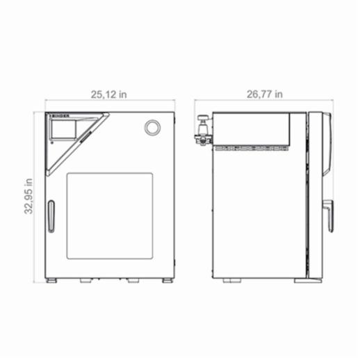 Binder Series VDL - Vacuum drying chambers for flammable solvents VDL 56 9630-0010