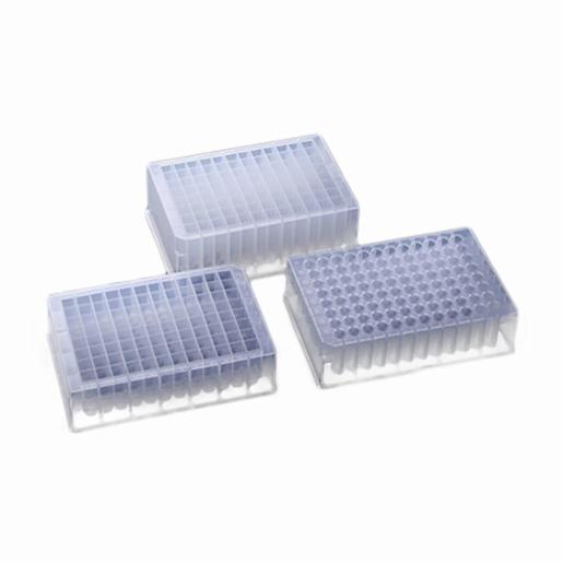 Biologix 96 Square Deep Well Plate (Profile Concave)-2.2ml, U bottom, DNase & RNase free, Without Cap