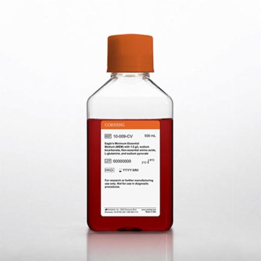 Corning 500 mL MEM (Minimum Essential Medium) [+] 1.5 g/L sodium bicarbonate, NEAA, L-glutamine, sodium pyruvate 10-009-CV