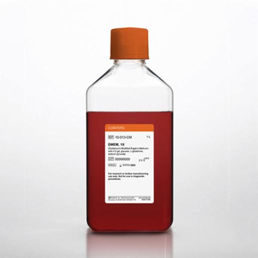 Corning 1 L DMEM (Dulbeccos Modification of Eagles Medium) [+] 4.5 g/L glucose, L-glutamine, sodium pyruvate 10-013-CM