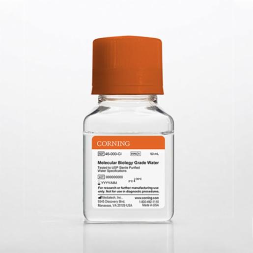 Corning 100 mL Molecular Biology Grade Water Tested to USP Sterile Purified Water Specifications 46-000-CI