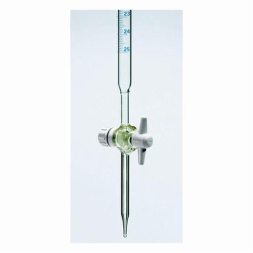 DWK Burette Mbl 50ml Class B Blue Grad, PTFE Key, 1 Item BIBBBRB076P