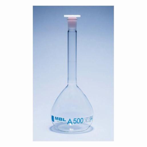 DWK Flask Volumetric 100ml Mbl Cl.A Pe 14/23 Stopper Tolerance +/- 0.100ml (+/-100Ul) BIBBFRD172