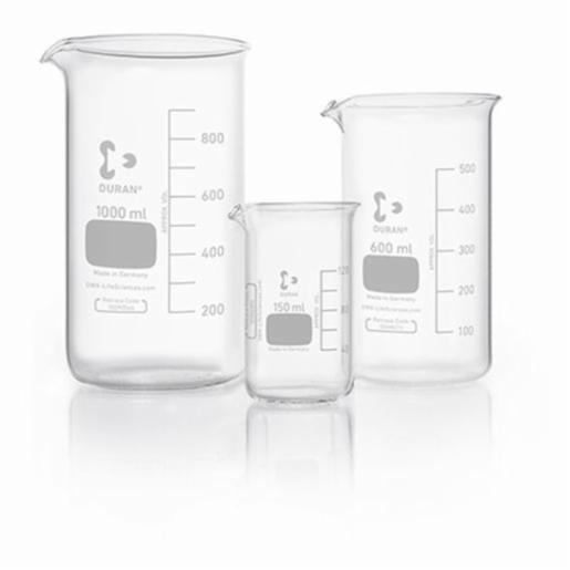DWK Beaker 3L Tall Form Duran Borosilicate 135D x 280H Spout, 2 SCOT211166805