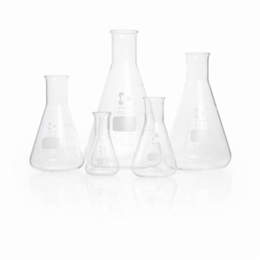 DWK Flask Erlenmeyer 125ml N/N Grad 67 x 112mm Duran, 10 Items SCOT212162806