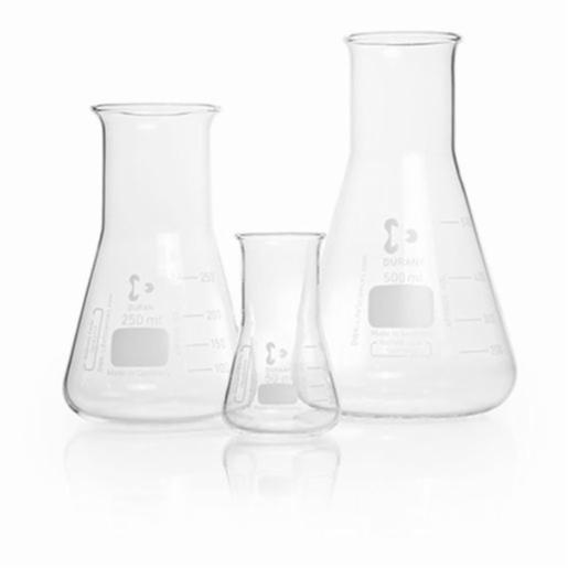 DWK Flask Erlenmeyer 250ml W/N Grad 85 x 140mm Duran, 10 Items SCOT212263603