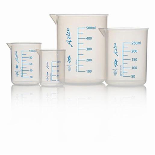 DWK Beaker Low Form Griffin Grad 400ml Pp, 6 Items AZLOBDC234P