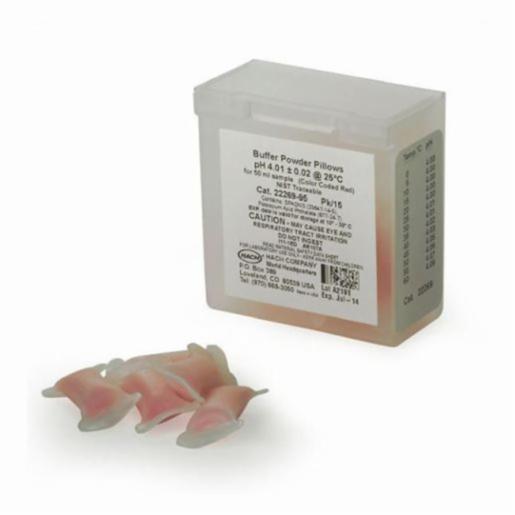Hach Buffer pH 4.01 Powder Pillows Red Colored, 15 Items Hach 2226995