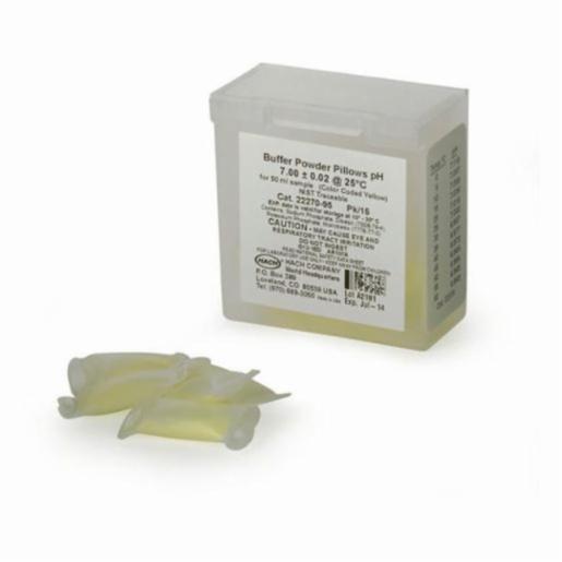 Hach Buffer pH 7.00 Powder Pillows Yellow Colored, 15 Items Hach 2227095
