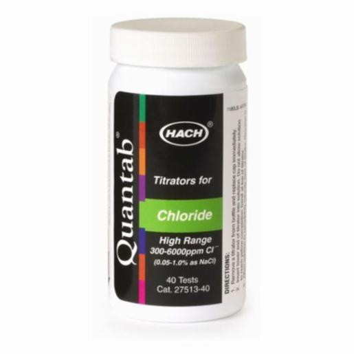Hach Test Strip Quantab Chloride Titrators Hr, 40 Items Hach 2751340