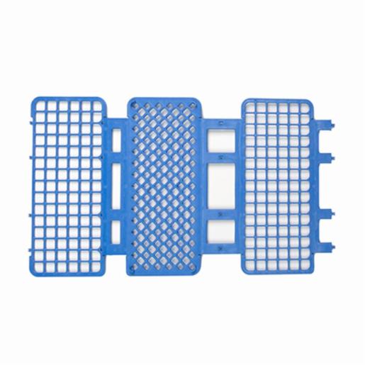 Heathrow Scientific LLC Fold & Snap Tube Rack 13mm 90-Place, Blue HS243073B