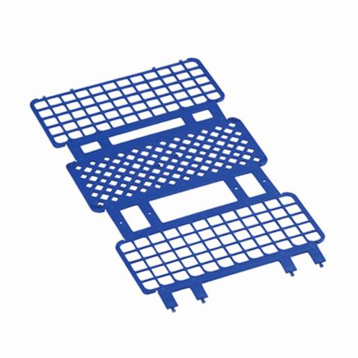 Heathrow Scientific LLC Fold & Snap Tube Rack 17mm 60-Place, Blue HS243077B