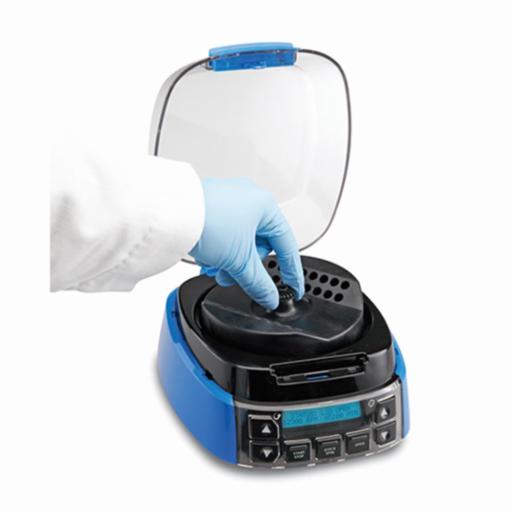 Heathrow Scientific Gusto® High Speed Mini-Centrifuge 100-240VAC, 50/60Hz Universal Plug, Blue HS10050