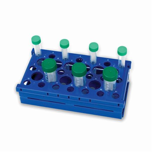 Heathrow Scientific LLC Pop-Up Tube Rack 15/50mL Combo, Blue HS24320B