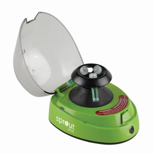 Heathrow Scientific Sprout® Plus Mini-Centrifuge 100-240VAC, 50/60Hz Universal Plug, Green 120610