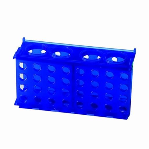 Heathrow Scientific LLC 4-Way Tube Rack, Blue HS29022B